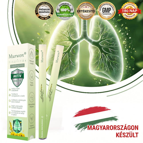 🇭🇺 High-Quality Hungarian Product with Domestic Shipping 🥇 Murwon® Herbal Lung-Cleansing Diffuser 🧄(👨‍⚕️ Effective Help for Cough, Sore Throat, Shortness of Breath, Mucus, Nasal Congestion, Bronchitis, Allergy Symptoms and Lung Problems) ❤️
