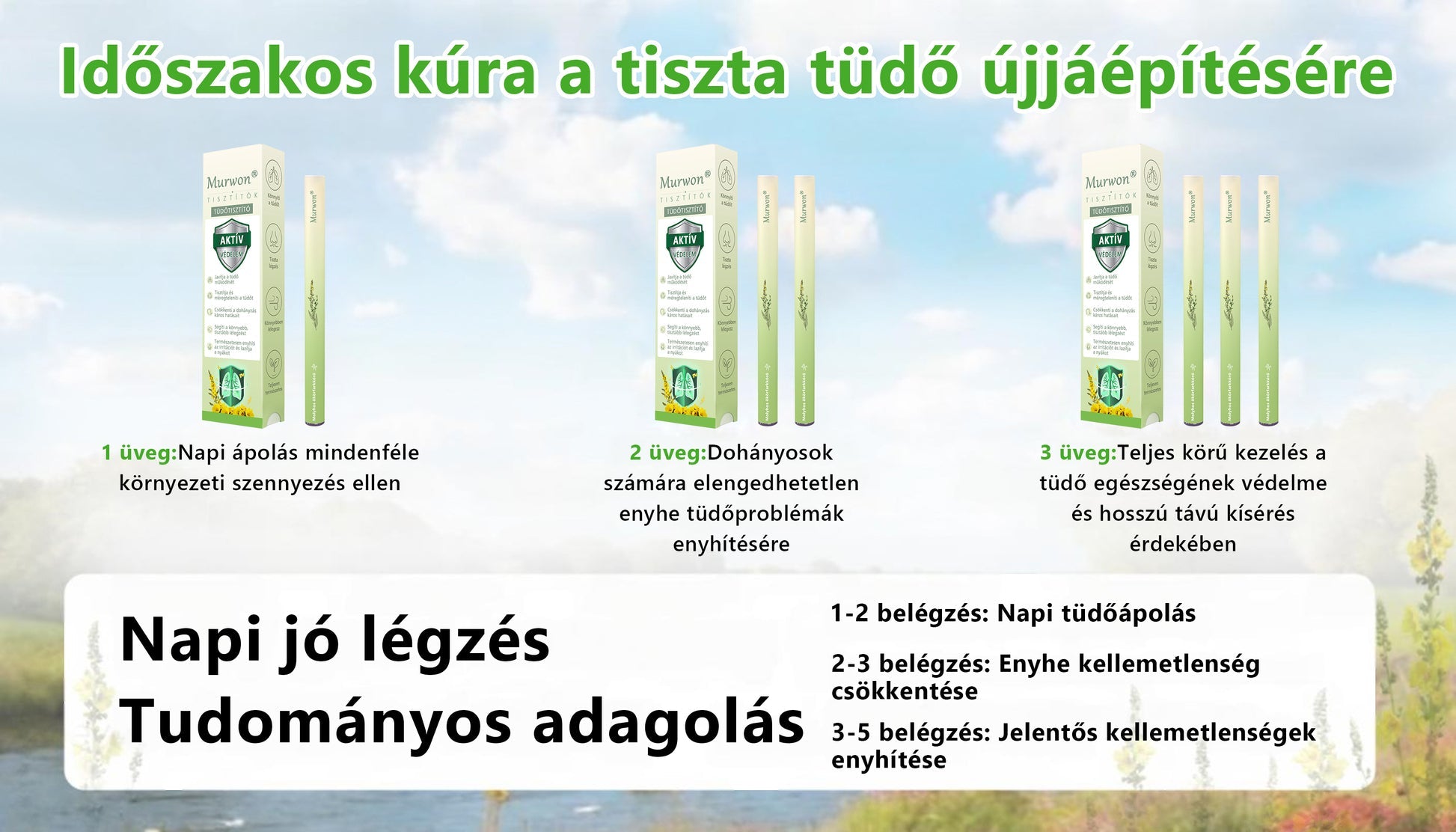 🇭🇺 High-Quality Hungarian Product with Domestic Shipping 🥇 Murwon® Herbal Lung-Cleansing Diffuser 🧄(👨‍⚕️ Effective Help for Cough, Sore Throat, Shortness of Breath, Mucus, Nasal Congestion, Bronchitis, Allergy Symptoms and Lung Problems) ❤️