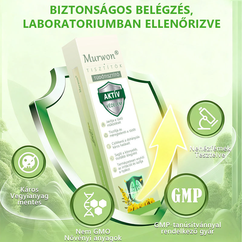 🇭🇺 High-Quality Hungarian Product with Domestic Shipping 🥇 Murwon® Herbal Lung-Cleansing Diffuser 🧄(👨‍⚕️ Effective Help for Cough, Sore Throat, Shortness of Breath, Mucus, Nasal Congestion, Bronchitis, Allergy Symptoms and Lung Problems) ❤️