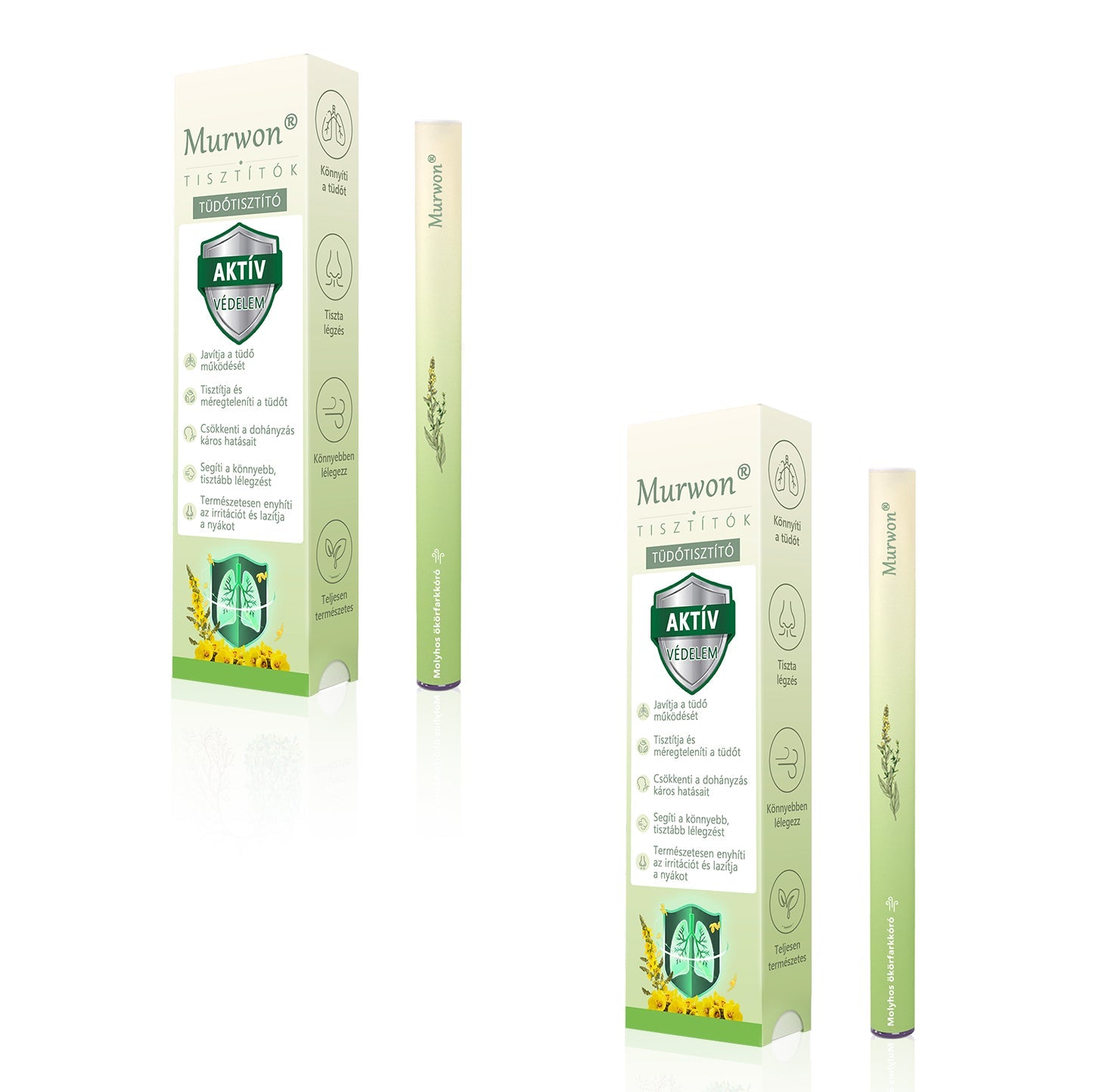 🇭🇺 High-Quality Hungarian Product with Domestic Shipping 🥇 Murwon® Herbal Lung-Cleansing Diffuser 🧄(👨‍⚕️ Effective Help for Cough, Sore Throat, Shortness of Breath, Mucus, Nasal Congestion, Bronchitis, Allergy Symptoms and Lung Problems) ❤️