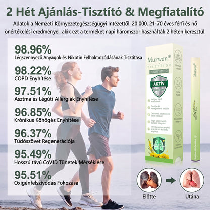 🇭🇺 High-Quality Hungarian Product with Domestic Shipping 🥇 Murwon® Herbal Lung-Cleansing Diffuser 🧄(👨‍⚕️ Effective Help for Cough, Sore Throat, Shortness of Breath, Mucus, Nasal Congestion, Bronchitis, Allergy Symptoms and Lung Problems) ❤️